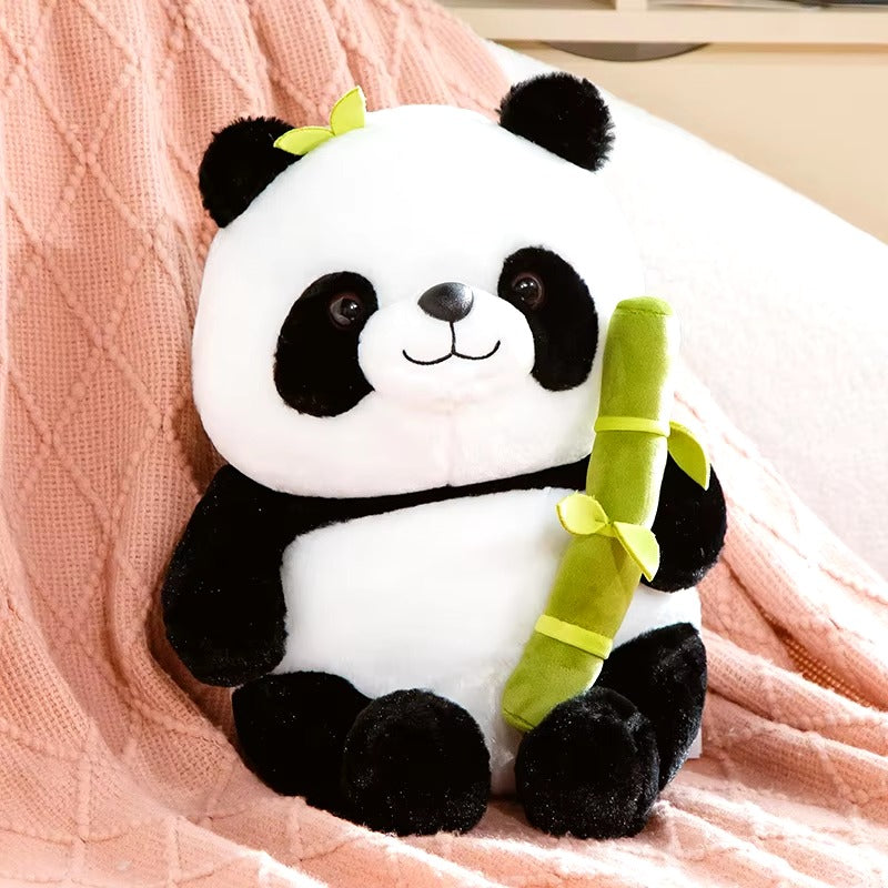 35 cm Kawaii Bamboo Panda Doll Plush – Adorable Cuddly Companion